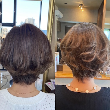 増毛エクステのビフォーアフター